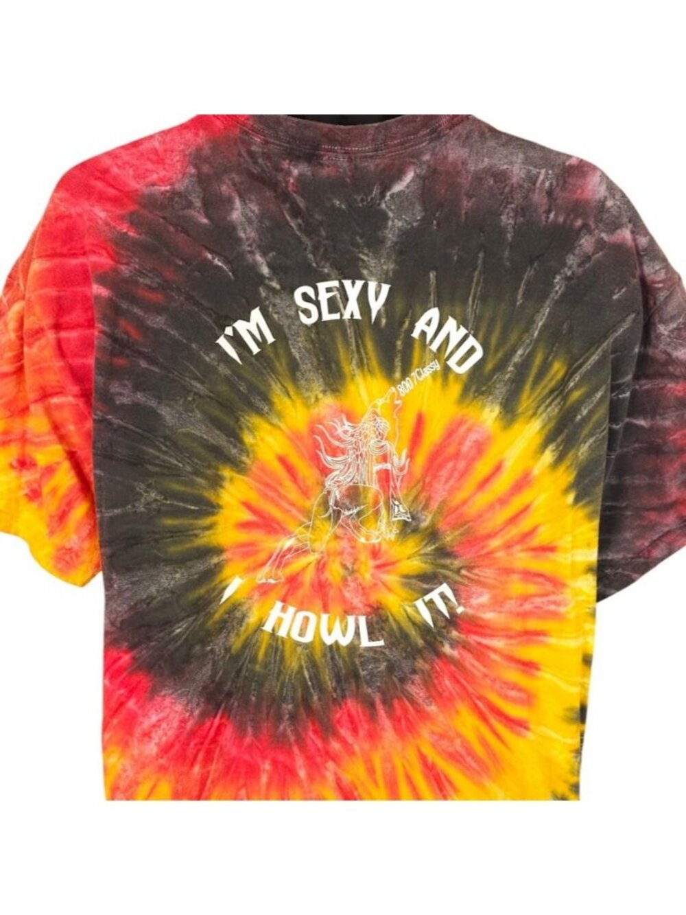 Hedoween 2014 T Shirt Mens Size XL Red Yellow Hedonism Jamaica Go Classy Tie Dye